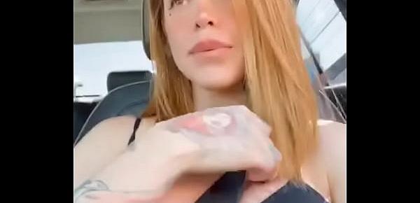  Showing boobs while driving